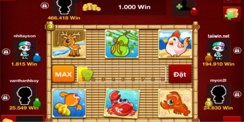 Luật chơi bầu cua tôm cá online tại 33Win